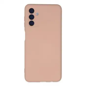 Galaxy A04S Kılıf Nano içi Kadife Silikon - Pudra
