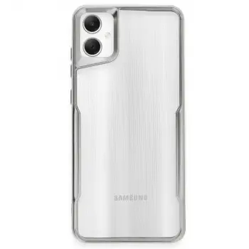 Galaxy A05 Kılıf Boyi Silikon Kapak - Gümüş