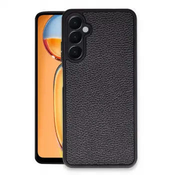 Galaxy A05S Kılıf Aras Deri Kapak - Siyah