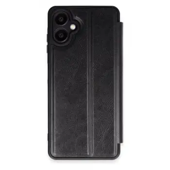 Galaxy A06 Kılıf Flip Cover - Siyah