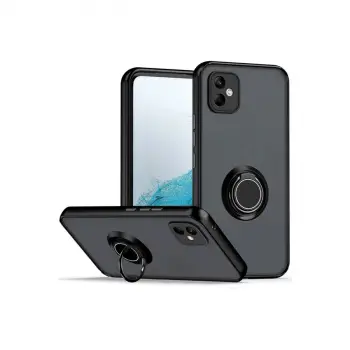 Galaxy A06 Kılıf Montreal Yüzüklü Silikon Kapak - Siyah