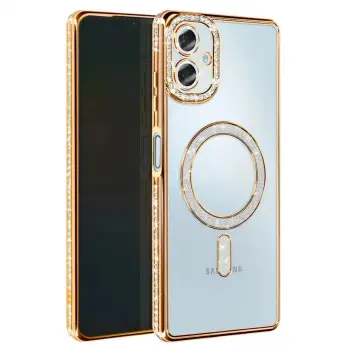 Galaxy A07 4G Joke Simli Magneticsafe Kılıf - Gold