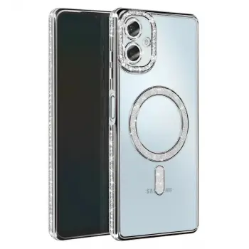Galaxy A07 4G Joke Simli Magneticsafe Kılıf - Gümüş