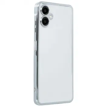 Galaxy A07 4G Razer Lensli Silikon - Gümüş