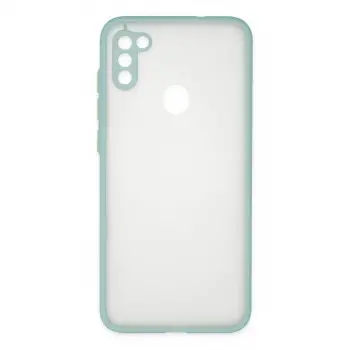 Galaxy A11 Kılıf Montreal Silikon Kapak - Turkuaz