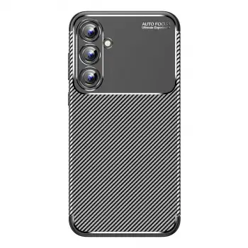 Galaxy A15 4G Kılıf Auto Focus Karbon Kapak - Siyah