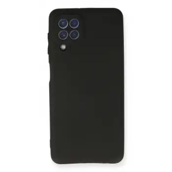 Galaxy A22 Kılıf First Silikon - Siyah