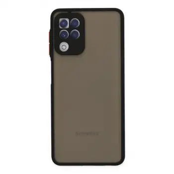 Galaxy A22 Kılıf Montreal Silikon Kapak - Siyah
