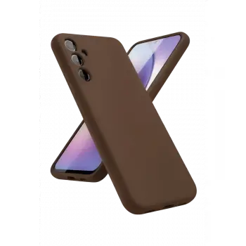 Galaxy A24 4G Kılıf First Silikon - Kahverengi