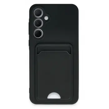 Galaxy A35 5G Kılıf Kelvin Kartvizitli Silikon - Siyah