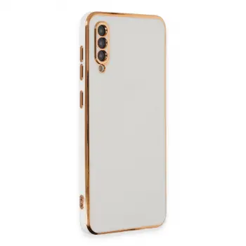 Galaxy A50 Kılıf Volet Silikon - Beyaz