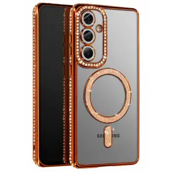 Galaxy A57 5G Joke Simli Magneticsafe Kılıf - Turuncu