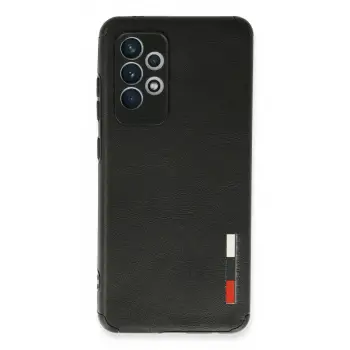 Galaxy A72 Kılıf Loop Deri Silikon - Siyah