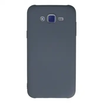 Galaxy J7 Kılıf Nano içi Kadife Silikon - Gri