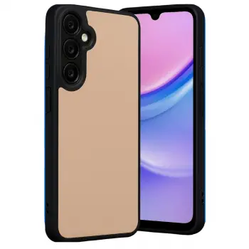 Galaxy M15 Kılıf Aras Deri Kapak - Pudra