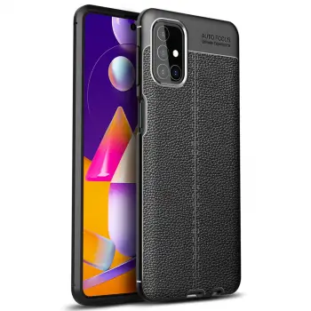 Galaxy M31S Kılıf Auto Focus Kapak - Siyah