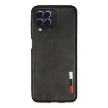 Galaxy M33 Kılıf Loop Deri Silikon - Siyah
