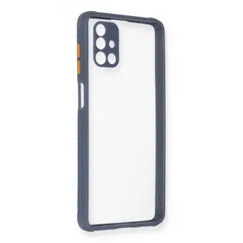 Galaxy M51 Kılıf Miami Şeffaf Silikon - Gri