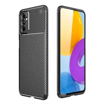 Galaxy M52 5G Kılıf Auto Focus Karbon Kapak - Siyah
