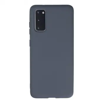 Galaxy S20 Kılıf Nano içi Kadife Silikon - Gri