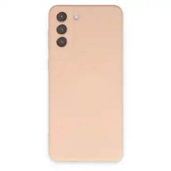 Galaxy S21 Kılıf Nano içi Kadife Silikon - Pudra