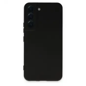 Galaxy S22 Kılıf Nano içi Kadife Silikon - Siyah