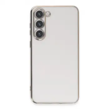 Galaxy S23 Kılıf Volet Silikon - Beyaz