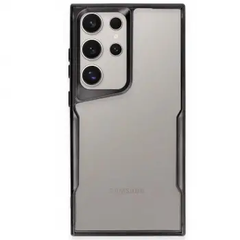 Galaxy S23 Ultra Kılıf Boyi Silikon Kapak - Siyah