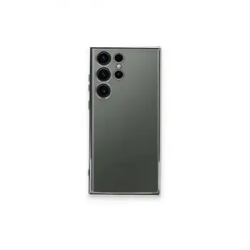 Galaxy S23 Ultra Kılıf Razer Lensli Silikon - Gümüş