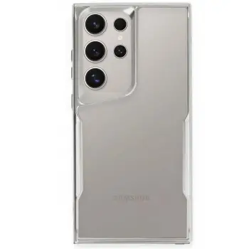 Galaxy S24 Ultra Kılıf Boyi Silikon Kapak - Gümüş