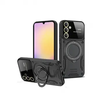 Galaxy S25 Plus Kılıf Joy Lens Standlı Kapak - Siyah