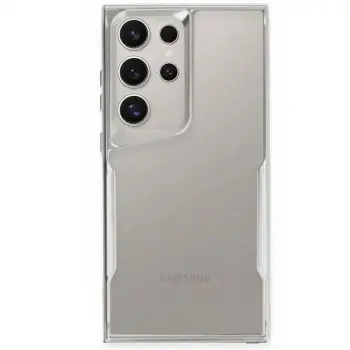 Galaxy S25 Ultra Kılıf Boyi Silikon Kapak - Gümüş