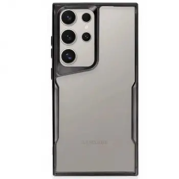 Galaxy S25 Ultra Kılıf Boyi Silikon Kapak - Siyah