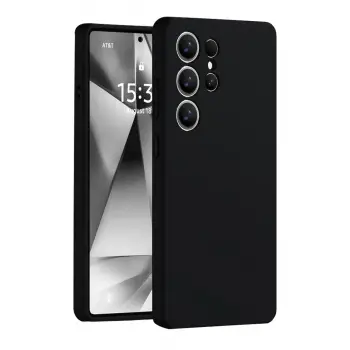 Galaxy S25 Ultra Kılıf Nano içi Kadife Silikon - Siyah