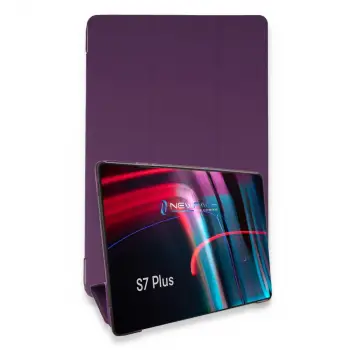 Galaxy T970 Tab S7 Plus 12.4 Kılıf Tablet Smart Kılıf - Mor