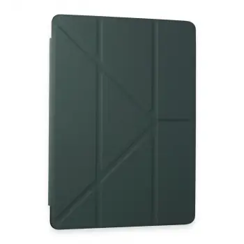 Galaxy Tab A9 Plus Kılıf Kalemlikli Mars Tablet Kılıfı - Koyu Yeşil