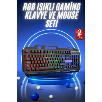 Gaming Oyuncu Klavyesi Led Aydınlatmalı Mekanik Hisli