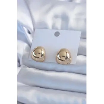 Gold Renk Pirinç Kadın Küpe