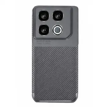 GT 20 Pro Kılıf Auto Focus Karbon Kapak - Gri