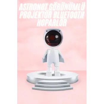 Gün Batımı Lambası Işık Arka Plan Projektör Sevimli Astronot Enerji Tasarruflu