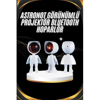 Gün Batımı Projektör Lamba Astronot Görünümlü Dekoratif Masa Lambası