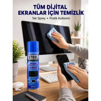 Günlük Kullanıma Uygun Çok Amaçlı Ekran Temizleme Spreyi
