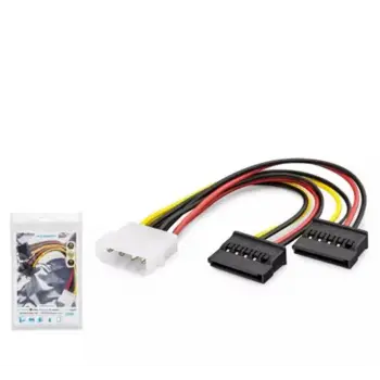 Hadron Hdx5525 Sata Power Kablo Poşetli 2In1 16Cm Siyah