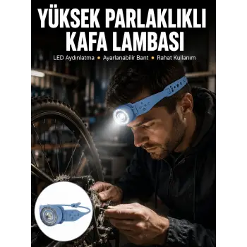 Hafif ve Taşınabilir Kamp Kafa Lambası Ayarlanabilir Işık Yeni Nesil