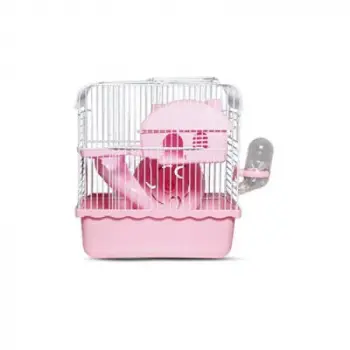 Hamster Kafesi 23x17x33 Cm Pembe