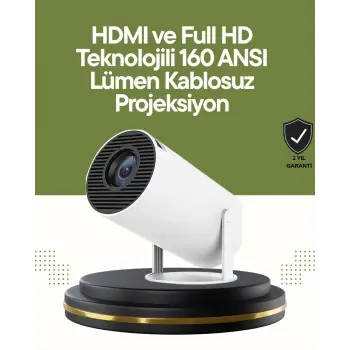 HDMI ve USB Girişli Uzun Ömürlü Ampullü Projeksiyon