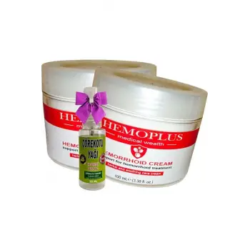 Hemoplus Bakım Kremi 100 ml x 2 adet + Çörek Otu Yağı 30 ml