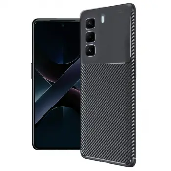 Hot 50 Pro Plus 4G Auto Focus Karbon Kapak - Siyah