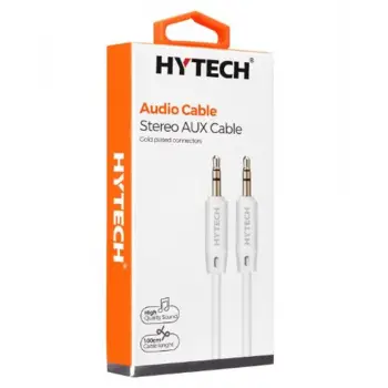 Hytech HY-X70 1m Beyaz 3.5mm Stereo Ses Kablosu