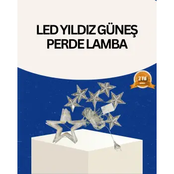 İç Mekan Uyumlu Yıldız Peri Led Perde 3x3 Metre